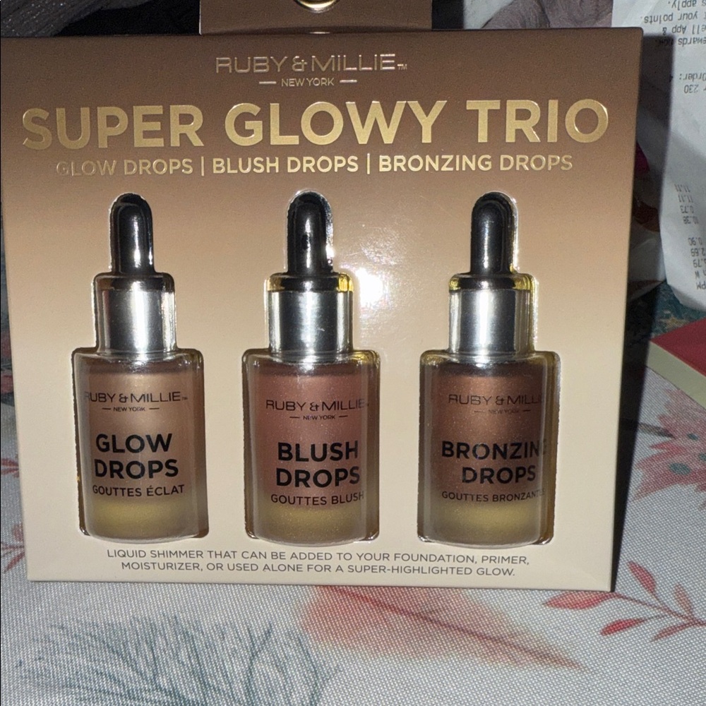 Super Glowy Trio - Glow, Blush, and Bronzing Drops
